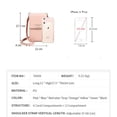 thumbnail image 4 of Small PU Crossbody Bag Cell Phone Purse Zip Wallet with Credit Card Slots for Women, 4 of 5