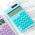thumbnail image 2 of Musbetu Solar Electronic Calculator Pocket Size Portable Arithmetic Calculator Plastic Financial Accounting Tool Calculator for School, 2 of 7