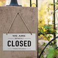 thumbnail image 4 of serony Open Closed Sign Double Sided Hanging Shop Window Home Business Reversible White, 4 of 9