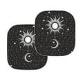 thumbnail image 2 of Yuyamidu Sun and Moon Car Windshield Cover for SUV Van Truck Accessories 2pcs Black Car Sun Shade Windshield Portable Automotive Window Sunshades Keep Your Vehicle Cool, 2 of 5