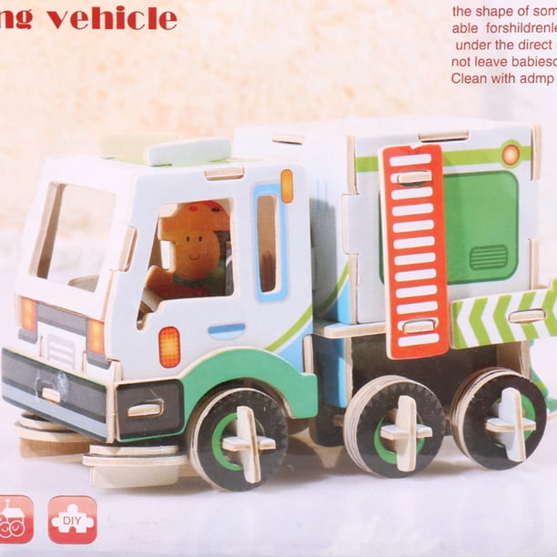 Rompecabezas Tridimensional 3D De Coche De Montaje De Madera Fiudx Liquidación De Ofertas Flash