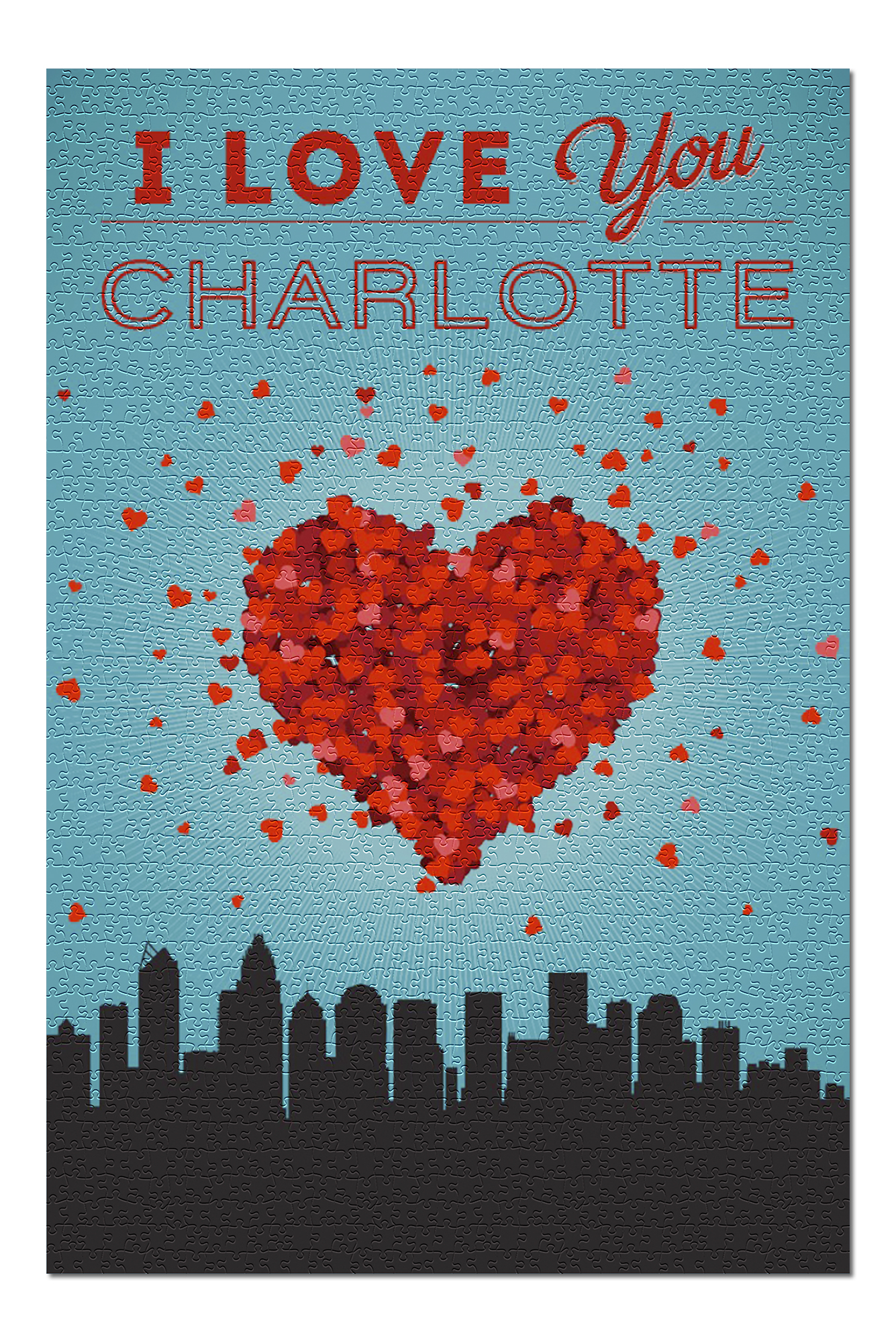 I Love You Charlotte North Carolina x30 Premium 1000 Piece Jigsaw Puzzle Made In Usa Walmart Com Walmart Com