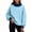 Light Blue, variant on POROPL Sweatshirts for Women,Oversized Mock Neck Pullover Sweatshirt Casual Long Sleeve Fleece Top