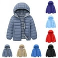 thumbnail image 3 of ESHOO Little Boys Girls Winter Warm Hooded Coats Jackets Solid Puffer Coats Outwear, 3-11 Years, 3 of 4