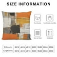 thumbnail image 5 of JEUXUS  Burnt Orange Throw Pillow Covers Decorative Cushion Cover Taupe Abstract Art Painting Pillowcase for Sofa Bedroom Living Room Décor, 5 of 5