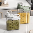 thumbnail image 4 of 2000ml Sky Blue Airtight Food Storage Container with Transparent Design - Modern Minimalist Kitchen Canister for Grains, Rice, and Dry Goods - Moisture-Proof, Insect-Resistant Seal for Freshness, 4 of 6