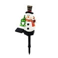 thumbnail image 2 of Outdoor Solar Light with 17 Inch Snowman Design, Waterproof Light for Christmas Decoration Yard and Garden, Solar Garden Light Stake, 1 Pack, 2 of 5