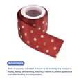 thumbnail image 3 of Cintas de Grosgrain Uxcell Decoración de Lazo para Manualidades Regalo DIY Rojo Vino / 5 Yardas x 1-1/2 Pulgadas, 3 of 5