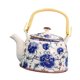 thumbnail image 4 of Tetera de porcelana japonesa resistente al calor de 900 ml con infusor extraíble peonía, 4 of 9