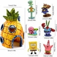 thumbnail image 2 of Spongebob Square Aquarium Decor - Set of 7 Aquarium Decorations, 2 of 5