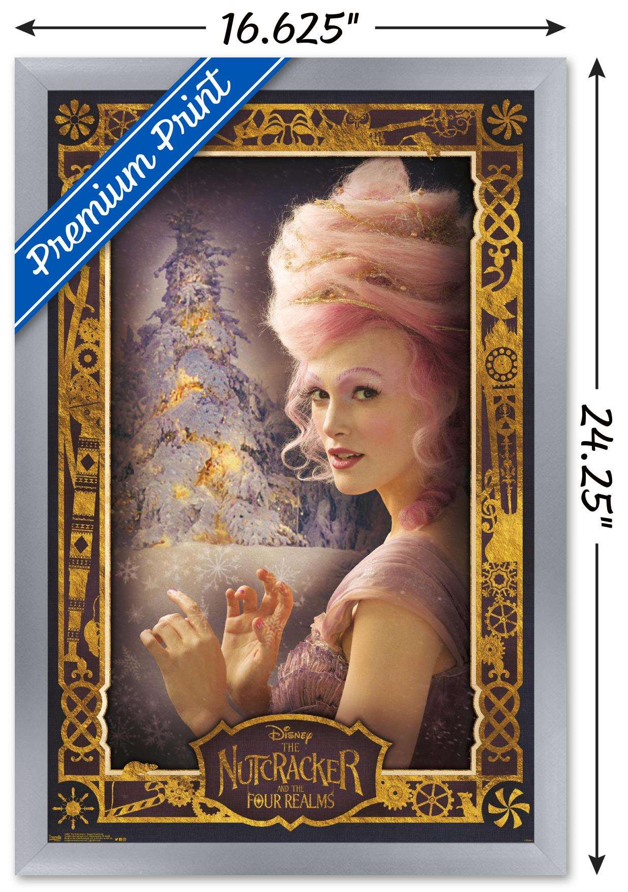 Disney The Nutcracker - Sugar Plum Fairy Wall Poster, 14.725" x 22.375", Framed
