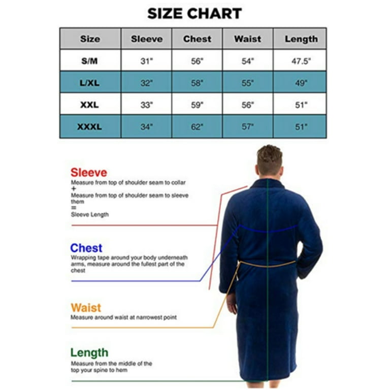 FashGudim Mens Hooded Robe Plush Shawl Collar Kimono Bathrobe Soft Warm Flannel Fleece Spa Robes House Coat Pajamas