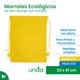 thumbnail image 2 of Pack de 10 Morrales | Bolsas Ecológicos de Non Woven con Cordón | Mochila para Gimnasio, Escuela y Viajes | Bolsa Deportiva | Medidas 33 x 41 cm | Ligeros y Resistentes | UNDA, 2 of 6