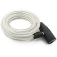thumbnail image 2 of Wideskall 72" inch Extra Long Heavy Duty 12mm Cable Self Coiling Keyed Bicycle Bike Lock with Mount Clear, 2 of 2