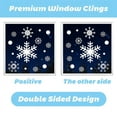 thumbnail image 3 of 144Pcs Christmas Window Clings Snowflakes Window Decals Static Window Stickers for Christmas Decorations Window Décor Ornaments Xmas Party Supplies Thanksgiving Party Décor (8 Sheet), 3 of 6