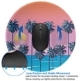 thumbnail image 4 of Disketp Beach With Palm Trees Small Mouse Pad 7.9x7.9 Inches,Washable Round Mousepad For Office Laptop Computer,Non-Slip Rubber Base Mouse Pads For Wireless Mouse, 4 of 9