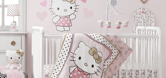 hello kitty crib bedding walmart