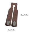 thumbnail image 4 of Kezqiaxn Car Hooks for Headrest, 2 in 1 Car Seat Back Storage Hook, 2PCS Purse Hook for Car, Sturdy&Easy to Use, Premium Leather Car Headrest Hook for Bags Grocessories Brown, 4 of 5