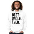 thumbnail image 3 of Best Uncle Ever Niece Nephew Men's Big & Tall Graphic Hoodie Brisco Brands 3X, 3 of 5