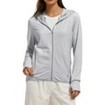 thumbnail image 1 of Baberdicy Grey Women's Ice And Sun Protective Jacket Light And Breathable Cycling Jacket, M, 1 of 9