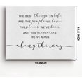 thumbnail image 2 of Inspirational Canvas Wall Art the Best Things in Life Canvas Print Framed Motivational Painting Artwork Ready to Hang Home Wall Decor 15x11.5 Inches, 2 of 6