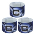 thumbnail image 1 of Uxcell 12.2x2.6" Brazalete de Capitán de Fútbol C, Paquete de 3 Brazaletes Elásticos de Nylon Unisex Ajustables para Entrenamiento de Equipo Juvenil, Azul, 1 of 5