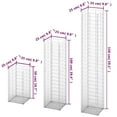 thumbnail image 3 of vidaXL 3 Piece Gabion Set Galvanised Wire, 3 of 3