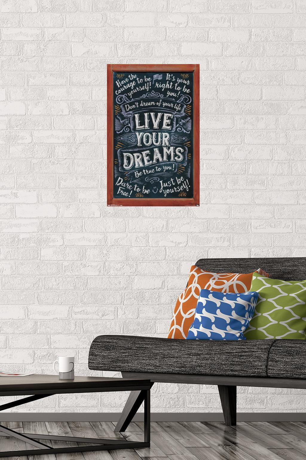 Live Your Dreams Wall Poster, 14.725" x 22.375"