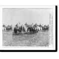 thumbnail image 2 of Historic Framed Print, Col. Roosevelt and officers of the Rough Riders [on horseback during Spanish-American War], 17-7/8" x 21-7/8", 2 of 9