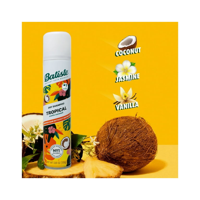 Batiste Dry Shampoo Tropical 6.73oz Each - Walmart.com