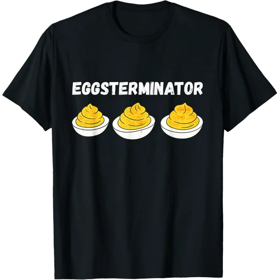Eggsterminator Thanksgiving Deviled Egg T-Shirt All Size S-5XL