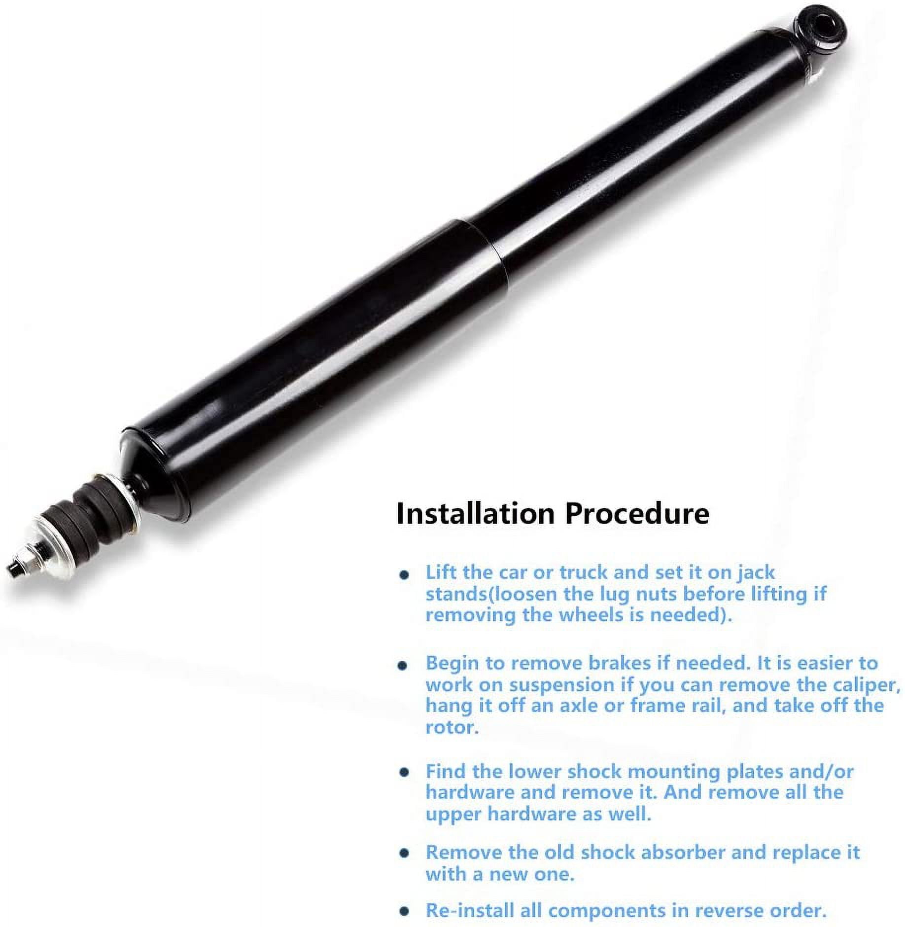 Shocks Struts,ECCPP Front Rear Shock Absorbers Strut Kits Compatible with 2007 for Ford for E-150,1992 1993 1994 1995 1996 1997 1998 1999 2000 2001 2002 2003 2004 05 06 07 for Ford for E-250 345080