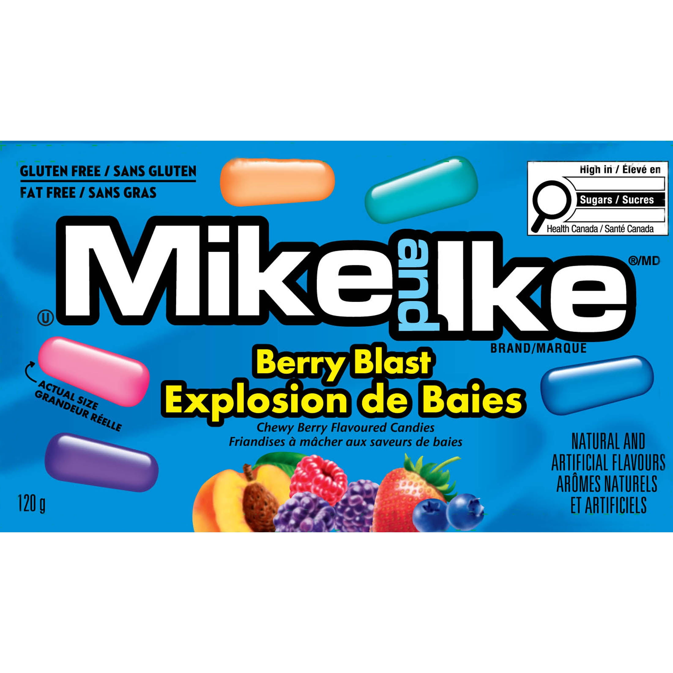 Mike and Ike Berry Blast 120g Fat Free Gluten Free