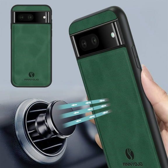 Dteck for Google Pixel 7 Pro Case, Slim Business PU Leather Thin Elegant TPU Bumper Soft Anti-Slip Scratch Resistant Protective Phone Cover Cases for Google Pixe 7 Pro,Green