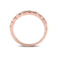 thumbnail image 3 of 1/5 cttw Diamond Stackable Womens Wedding Ring 14k Rose Gold, 3 of 4