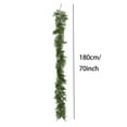 thumbnail image 2 of 70 Ft Artificial Norfolk Pine Garlands, Real Touch Winter Pine Garland, Green Artificial Greenery Garland for Table, Mantle, Wall, Indoor, Outdoor Christmas Decorations (B), 2 of 6