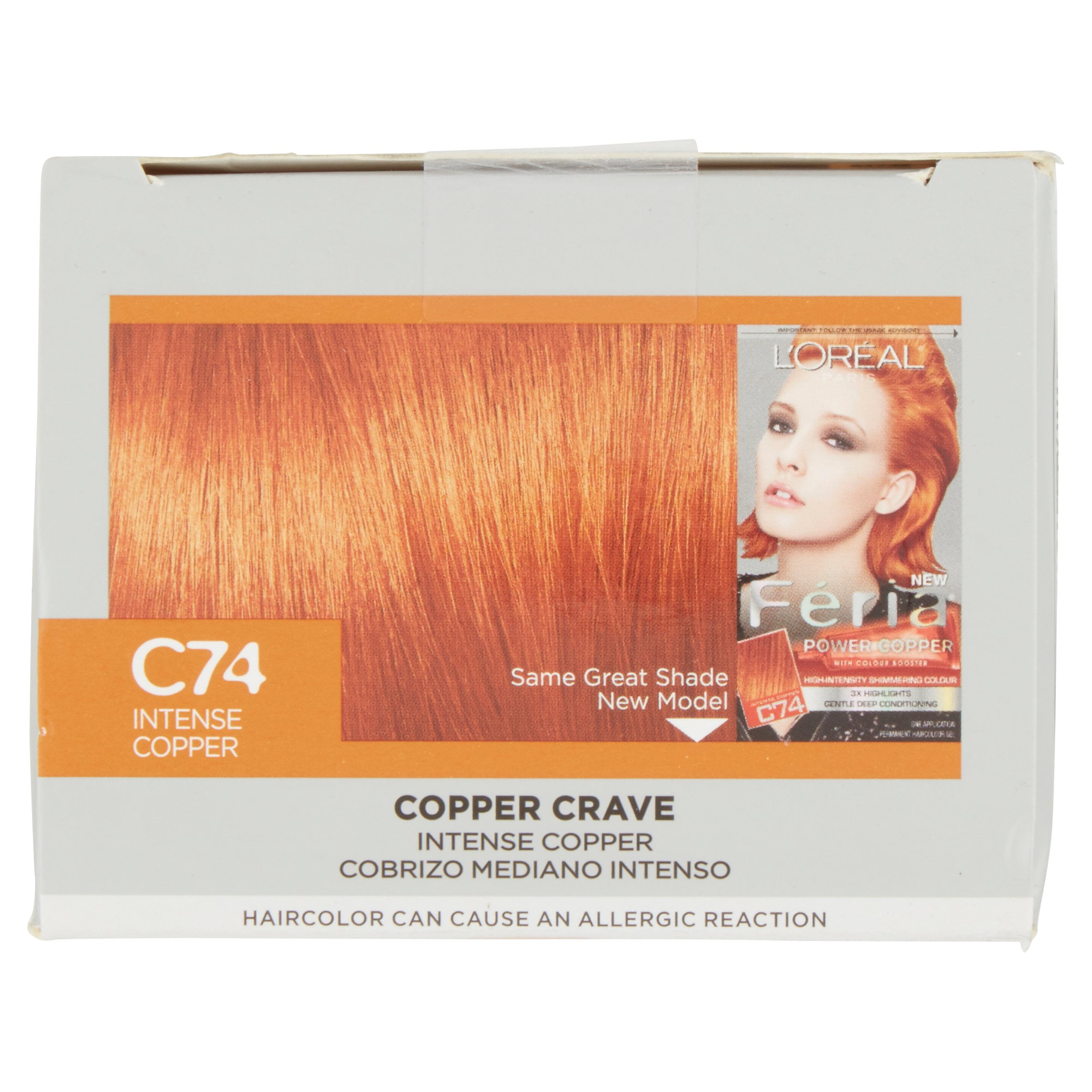 L Oreal Paris Feria Permanent Hair Color C74 Copper Crave