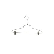 SSWBasics All Purpose Hangers - Metal - Chrome (16 inch) - Case of 20