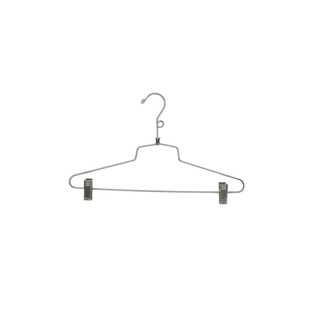 SSWBasics All Purpose Hangers - Metal - Chrome (16 inch) - Case of 20