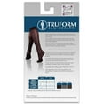 thumbnail image 4 of Truform Women's Stockings Knee High Sheer Diamond Pattern: 15-20 mmHg XL NUDE (1783ND-XL), 4 of 7