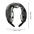 thumbnail image 3 of Unique Bargains 1 Pc Fashion Polka Dot Wide Headbands for Women Black, 3 of 6
