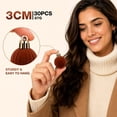 thumbnail image 4 of 30 Pcs 3cm Flocked Christmas Ball Ornaments Mini Velvet Shatterproof Christmas Ornaments with Hanging Loop for Xmas Tree Holiday Party, 4 of 5
