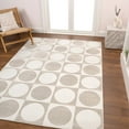 thumbnail image 5 of JONATHAN Y SANDSTONE 4 x 6 Area Rug, Helena Circles In Squares - Beige/Cream, SND104A-4, 5 of 12