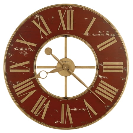 Howard Miller 625649 32 Diameter Boris Brass And Wrought Iron Analog Wall Mount - Brass