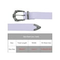 thumbnail image 3 of INSPIRE CHIC Women's Belts Personality Buckle Popular Fashion Versatile Decorative Belt for Dresses Blouse 108x2.8cm/42.5x1.1" Purple, 3 of 6