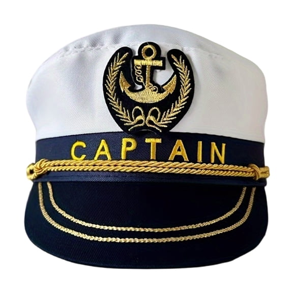 AOOOWER Women's Captain Sailors Hat Adjustable Role Play Hat Classical Costume