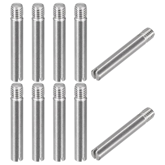 Unique Bargains 10Pack M3 x 20mm Slotted Cylindrical Pin 304 Stainless Steel Dowel Locating Pin