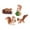 A, variant on 4 Piece Squirrel Figures Toy Set Christmas Birthday Gift Craft Realistic Figure Collection Miniature Squirrel Figure for Desk B