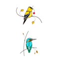 thumbnail image 1 of 2 uds s de pájaros para pared de ventana se aferra decoración del hogar anticolisión sala de estar Sunnimix etiqueta de la ventana, 1 of 8