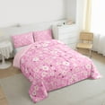 thumbnail image 3 of Homewish Rustic Cherry Blossom Queen Comforter Set,Country Floral Bedding Sets,Pink Daisy Flower Bedding Comforter Set For Girls Kids,Microfiber Bedroom Decor Reversible,3-Piece, 3 of 8